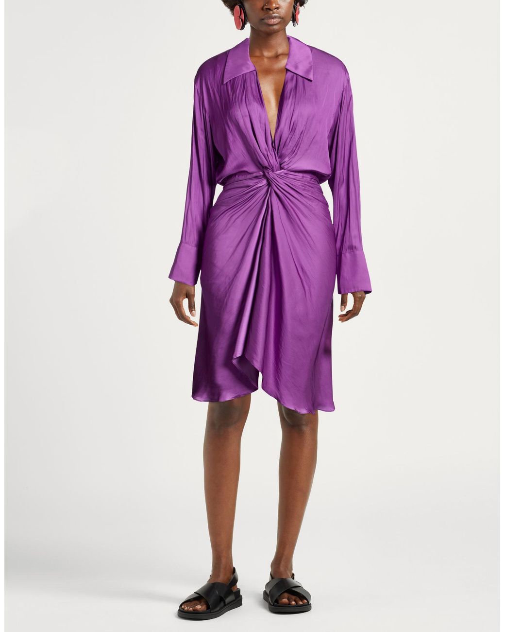 Zadig & Voltaire Purple Midi Dress