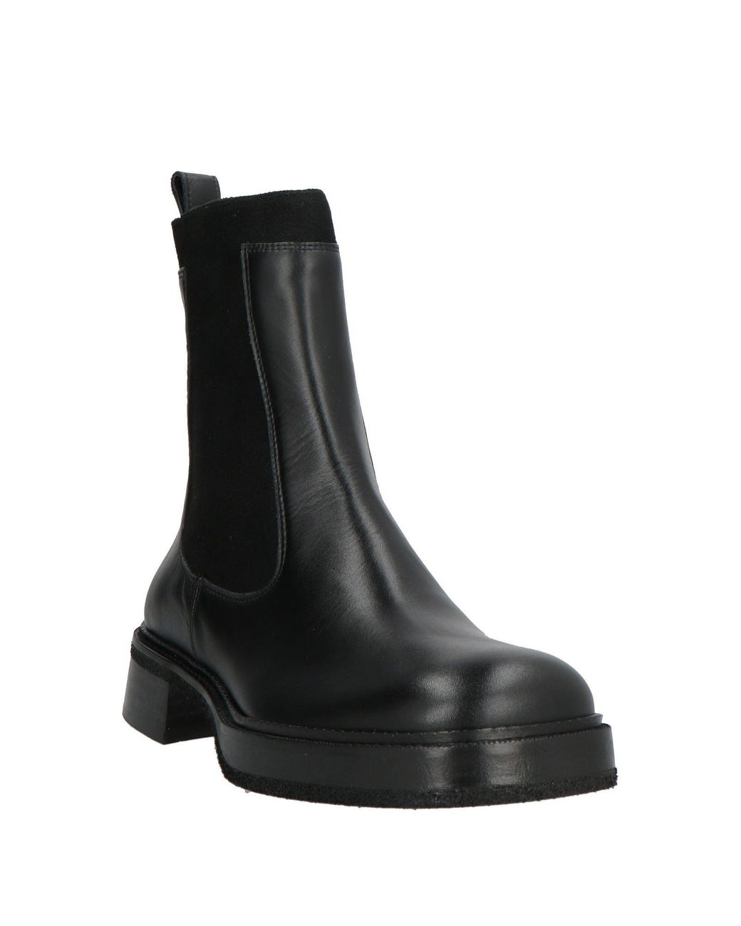 Ras Black Ankle Boots Leather