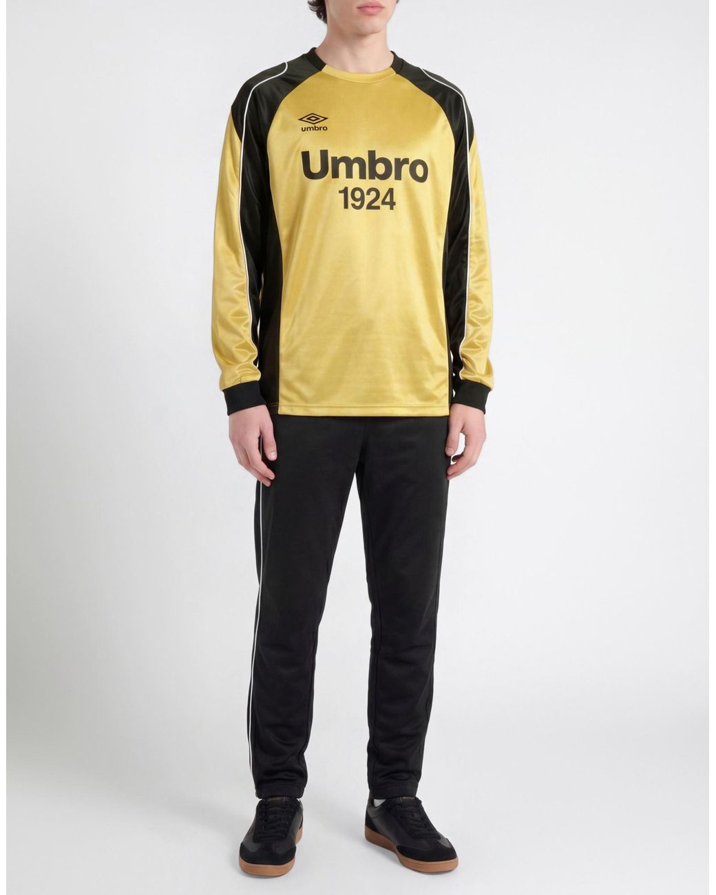 Umbro Yellow T-Shirt Polyester, Elastane for men