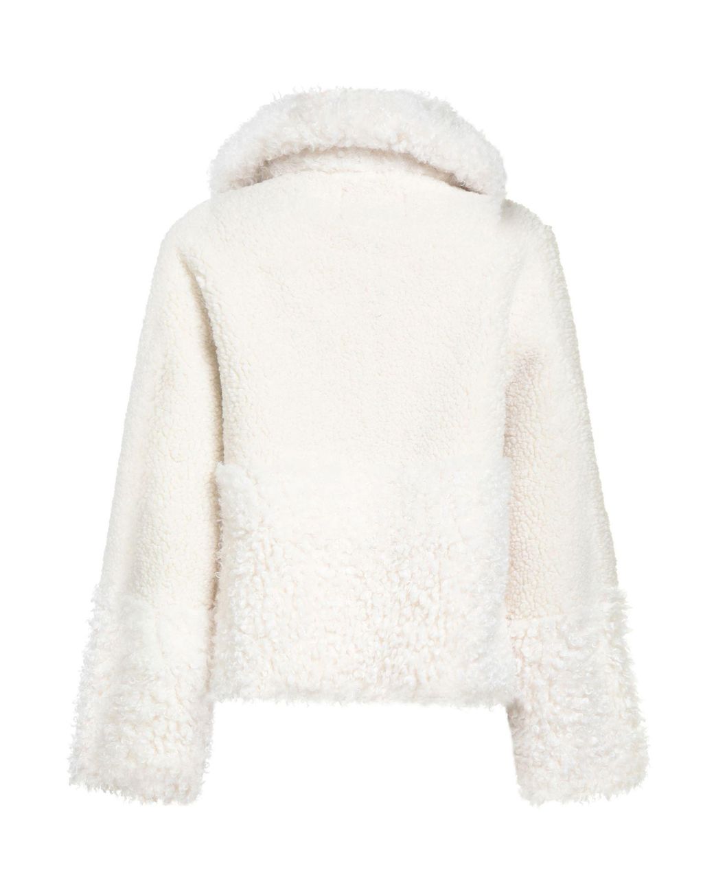 Maje White Shearling & Teddy