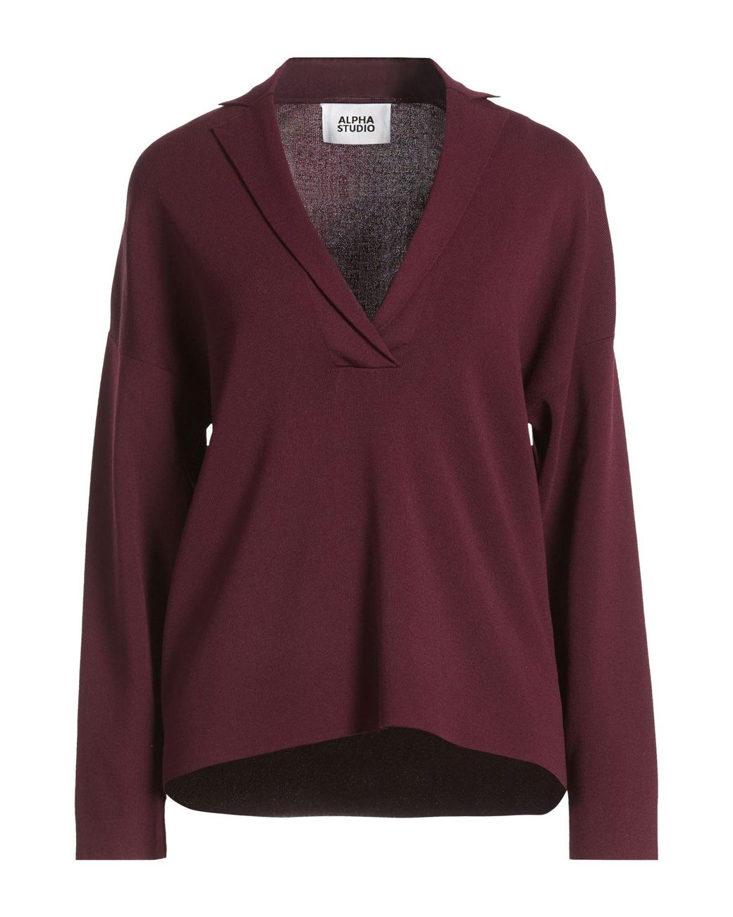 Pullover Alpha Studio de color Purple