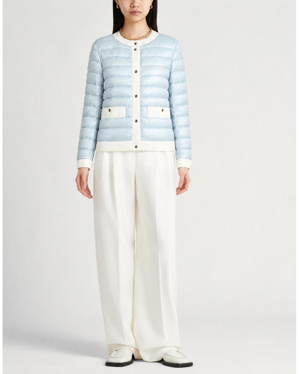 Herno Blue Puffer Polyamide