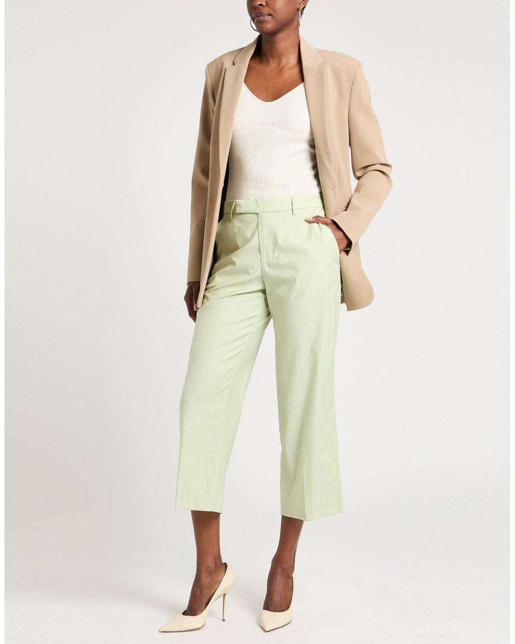 PT Torino Green Light Pants Virgin Wool, Viscose, Elastane
