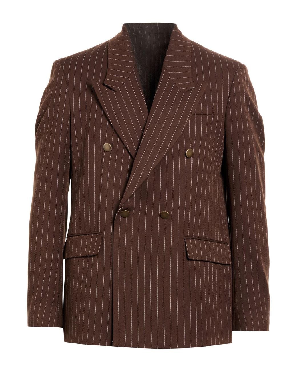 MARSĒM Brown Blazer Polyester, Viscose, Elastane for men