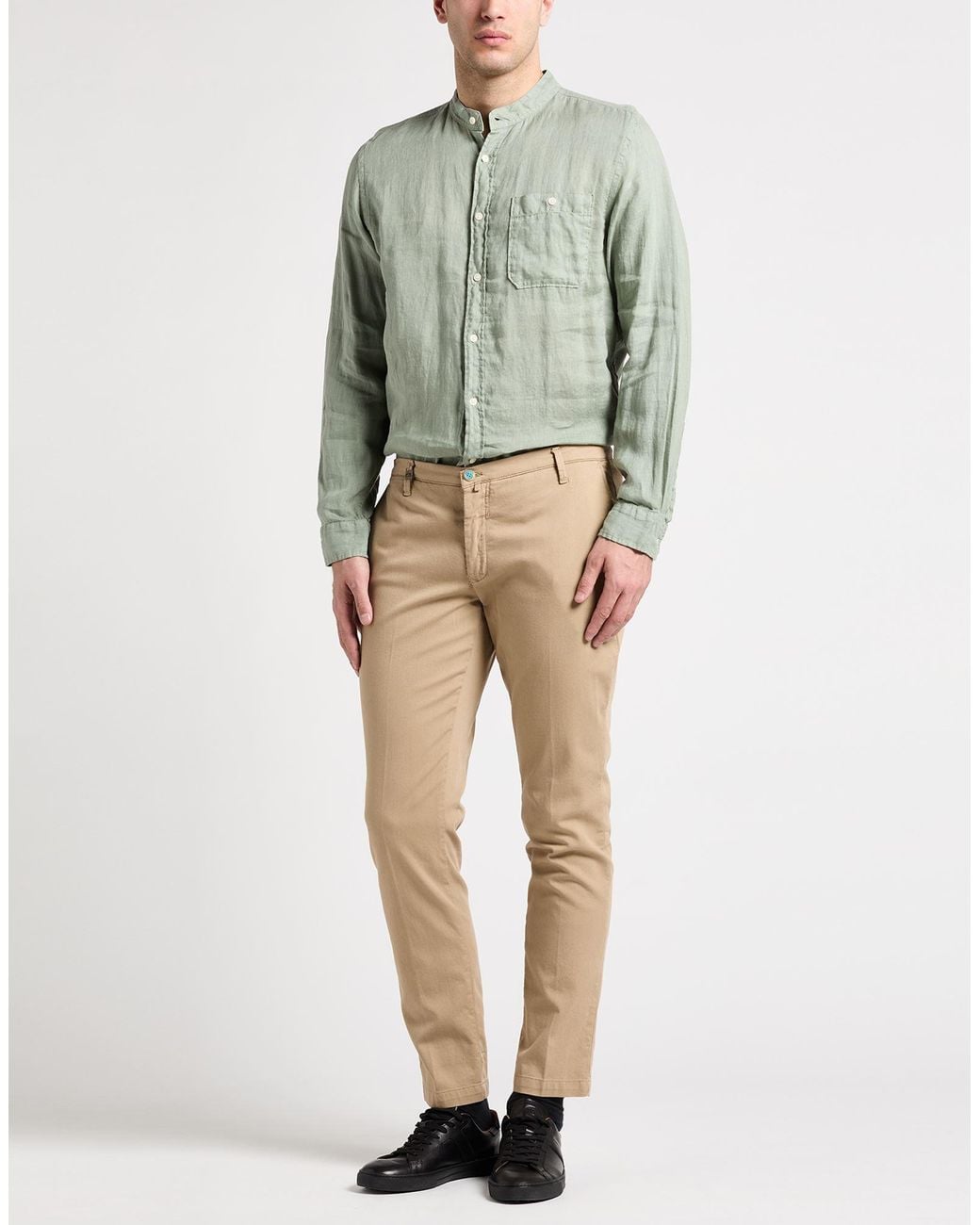 Barbati Natural Pants Cotton, Elastane for men
