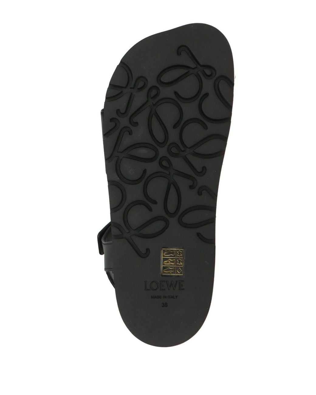 Loewe Black Sandals Leather