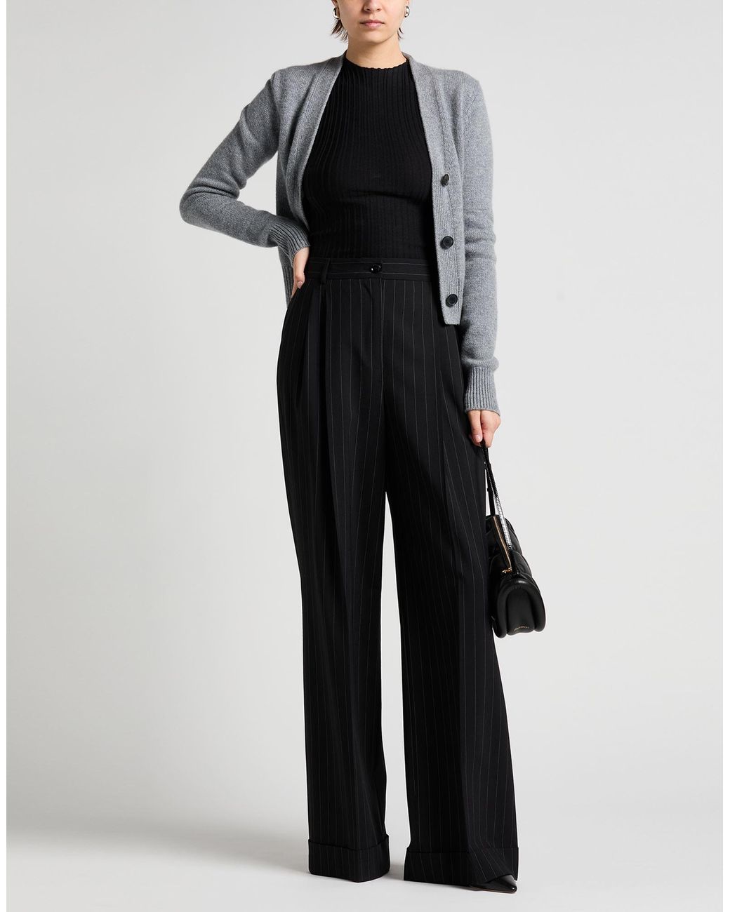 Dolce & Gabbana Black Pants Virgin Wool, Elastane
