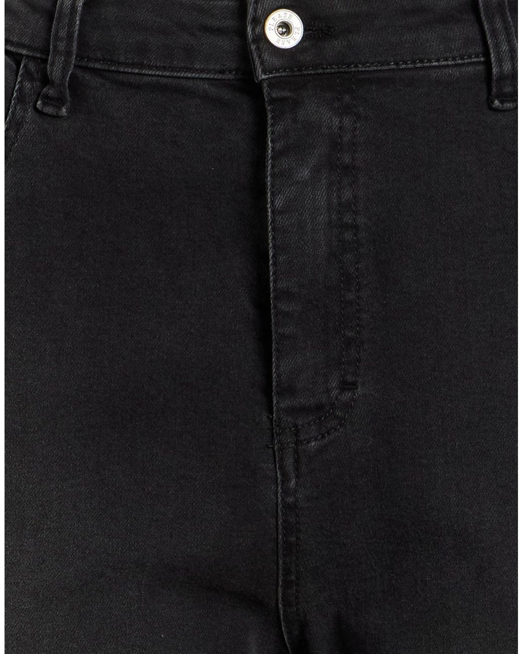 Please Black Jeans Cotton, Polyester, Elastane