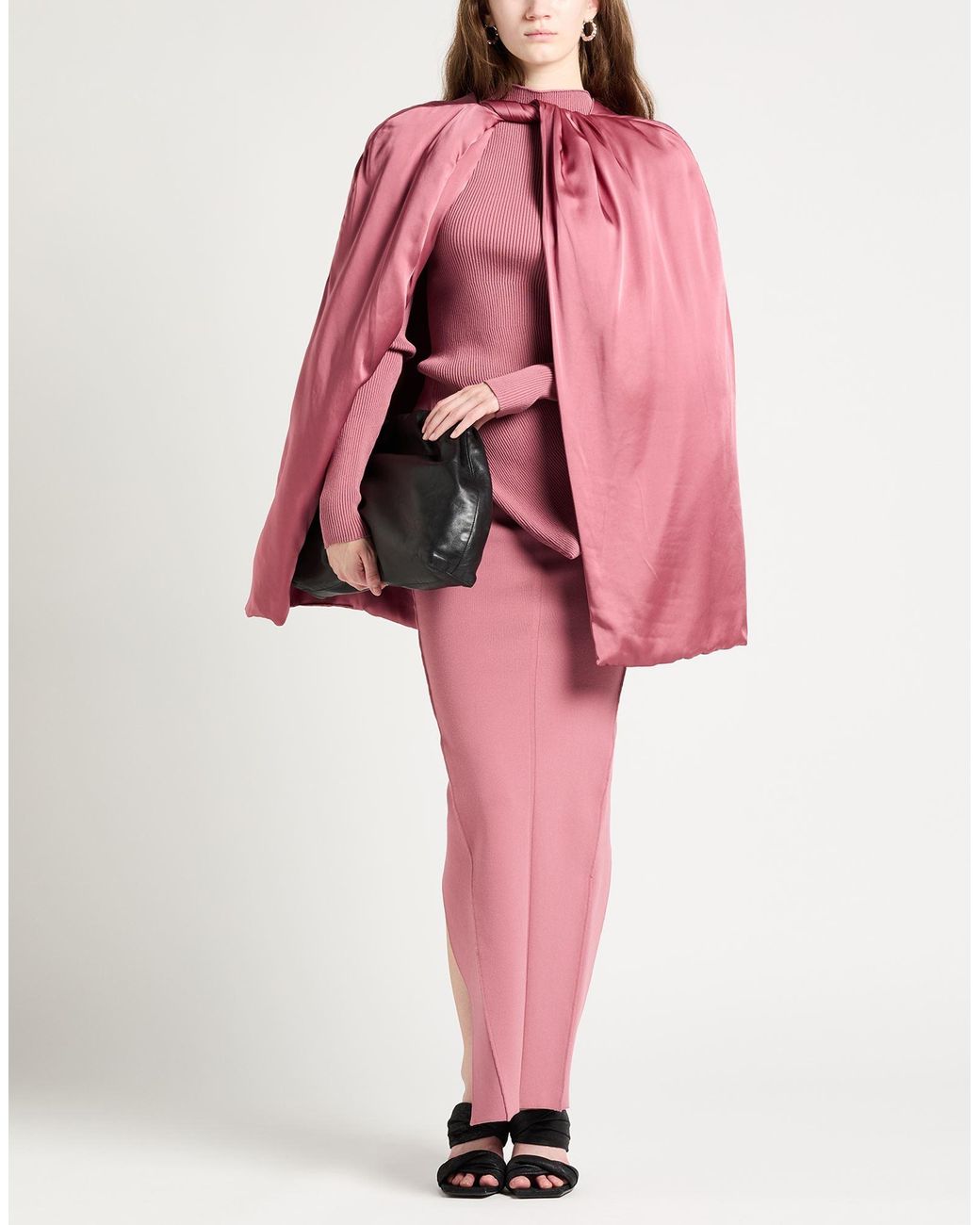 Rick Owens Pink Maxi Skirt Viscose, Polyester, Polyamide, Elastane