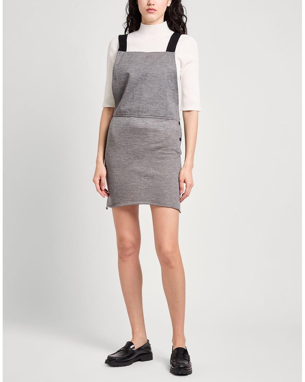 The Elder Statesman Gray Dungarees