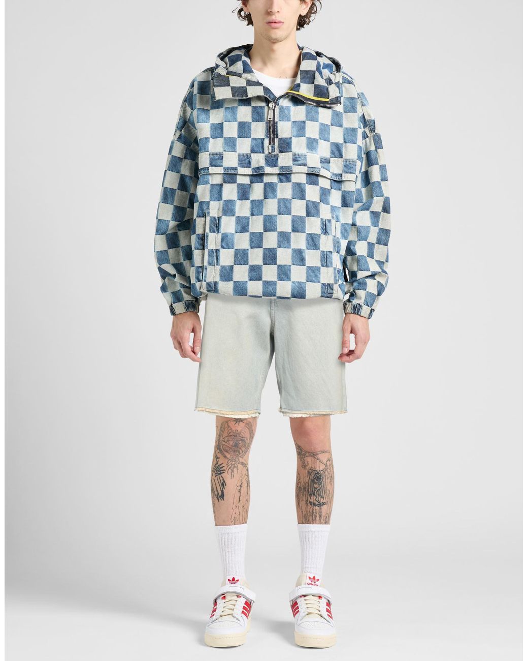 Ambush Gray Denim Shorts Cotton for men