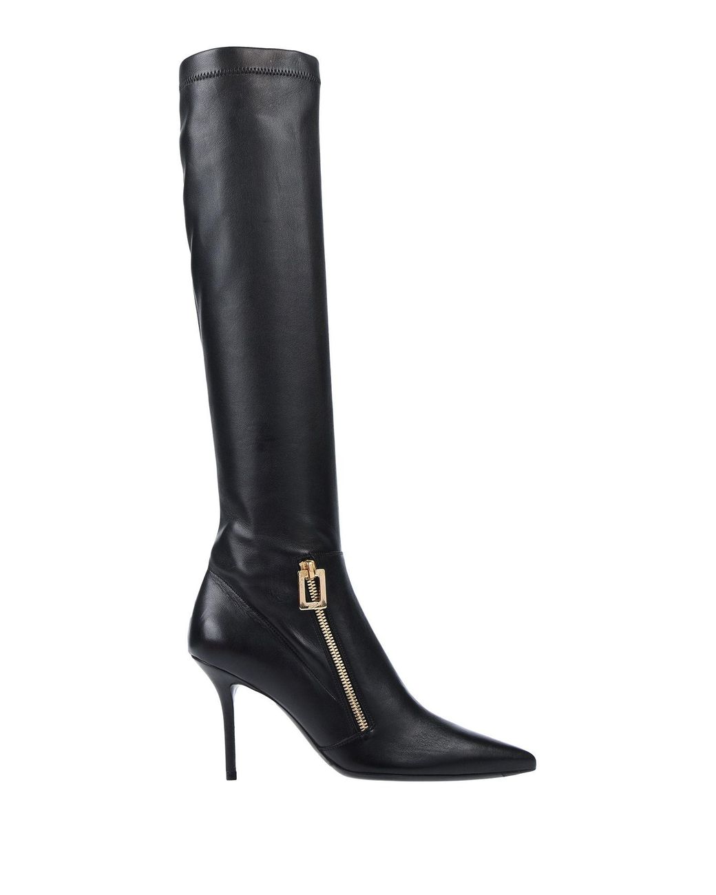 Roger Vivier Black Boot Leather