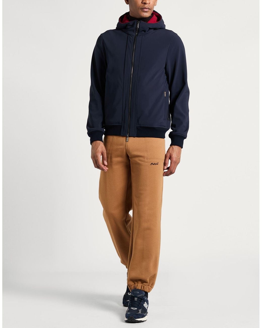 Moorer Blue Jacket Polyester, Polyamide, Elastane for men