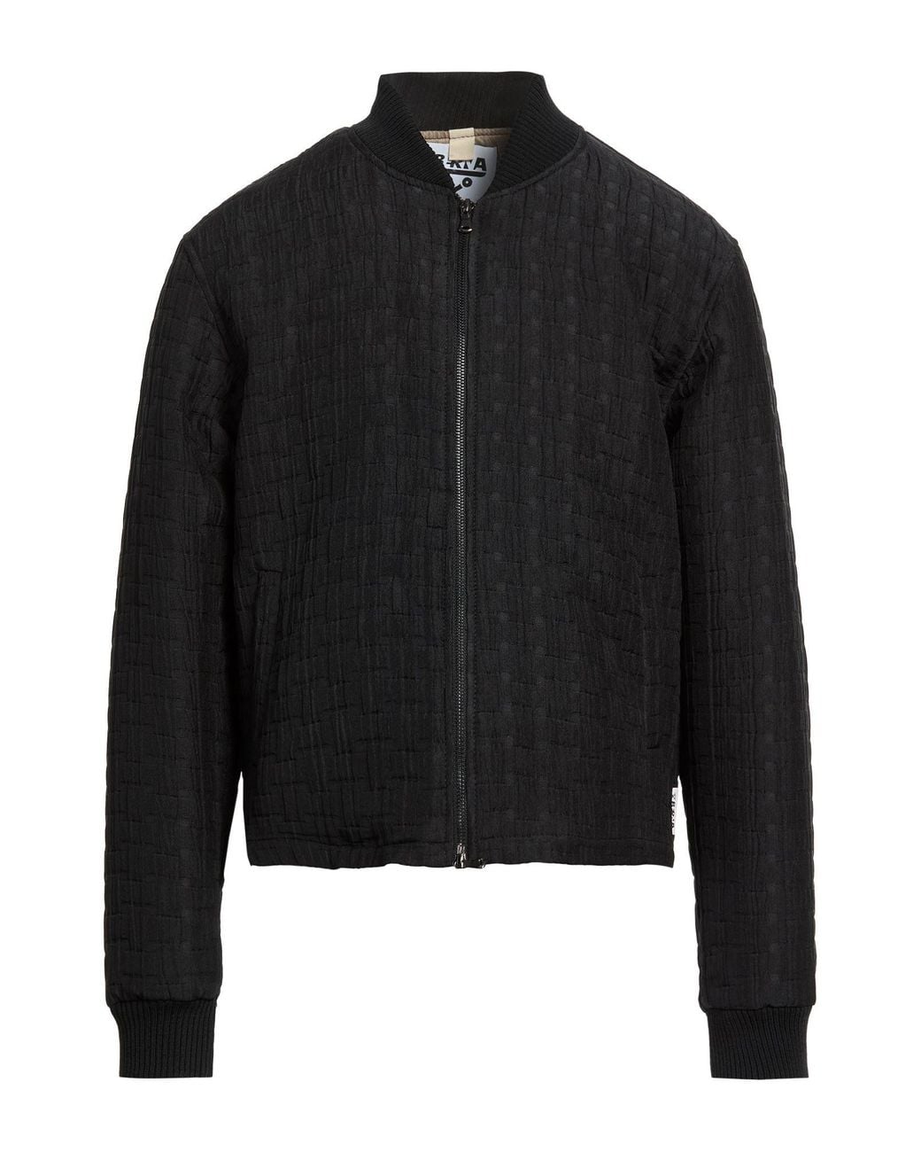 Berna Black Jacket Polyester, Elastane for men