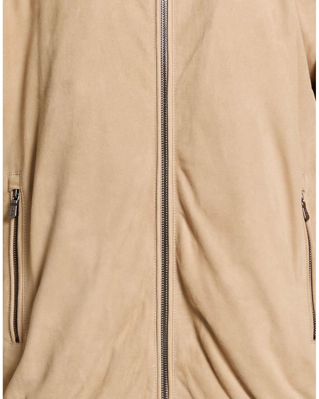 Fedeli Natural Jacket Lambskin, Cotton for men