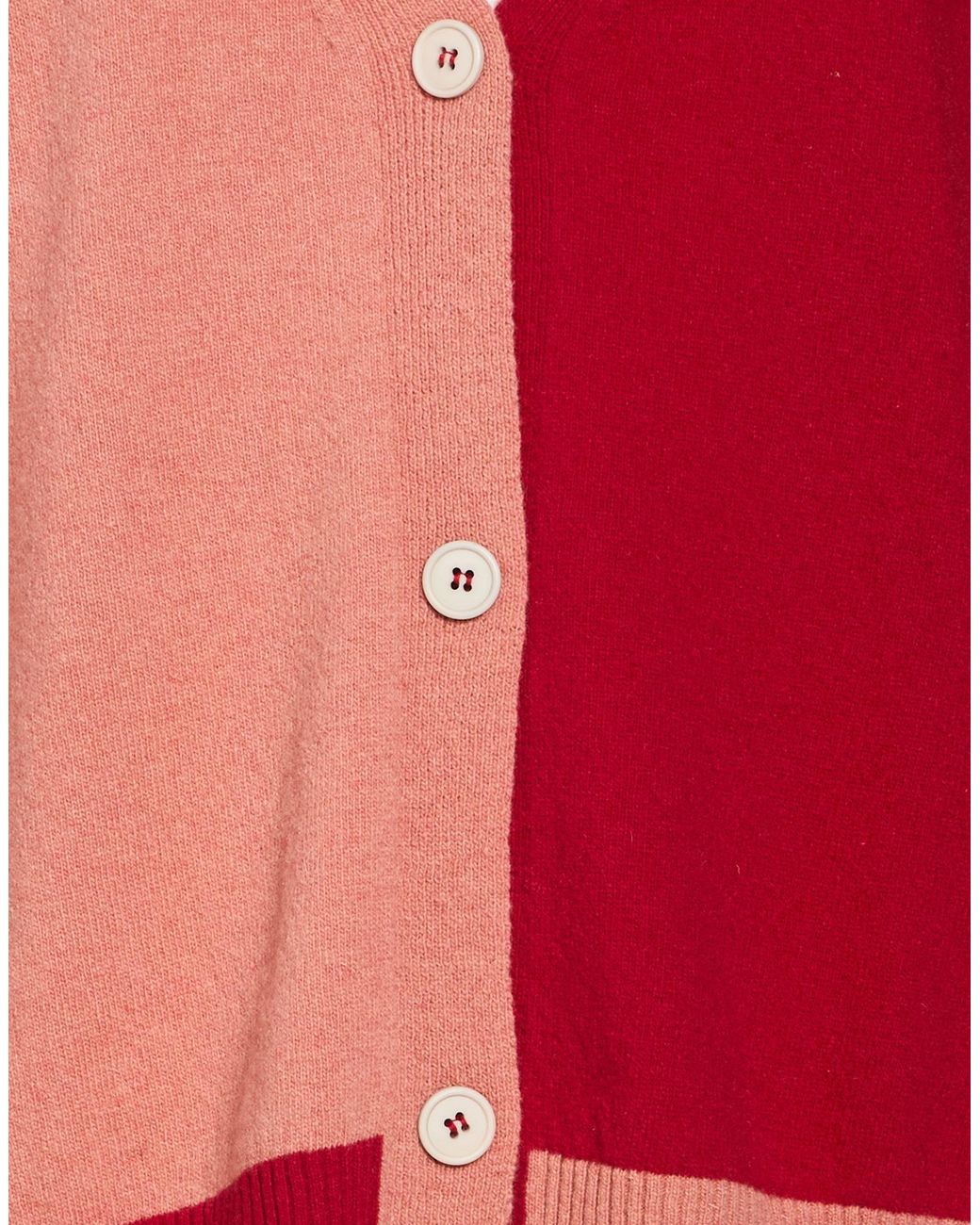 Dixie Red Cardigan Wool, Polyamide
