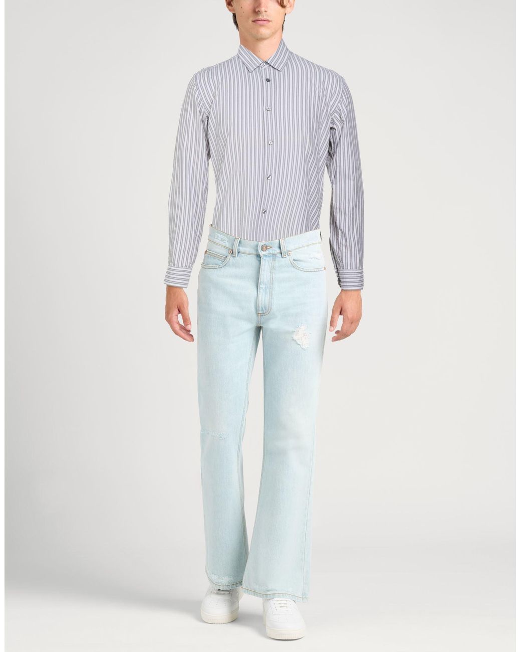 Boss Blue Shirt Cotton for men