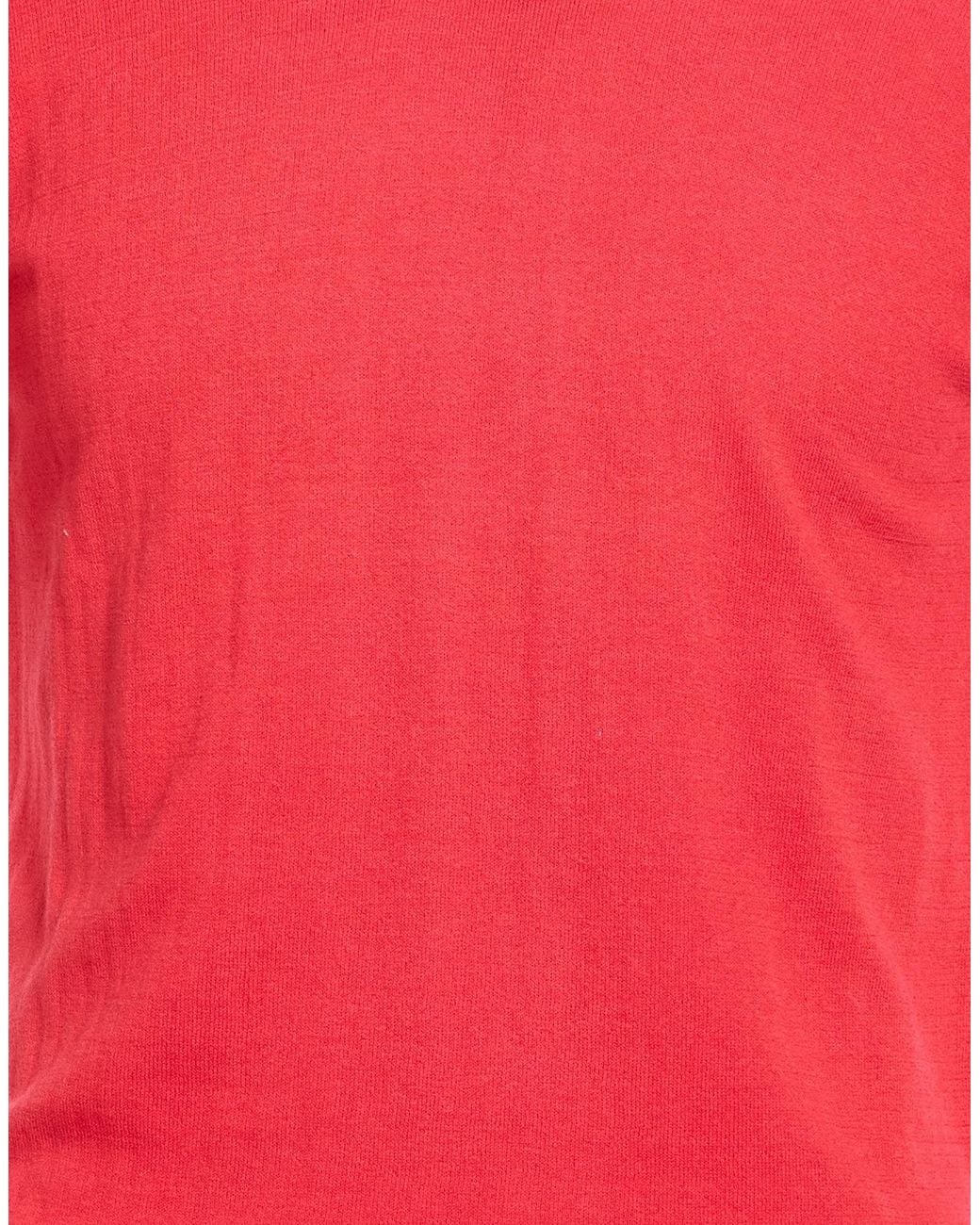 Alpha Studio Red Sweater Cotton for men