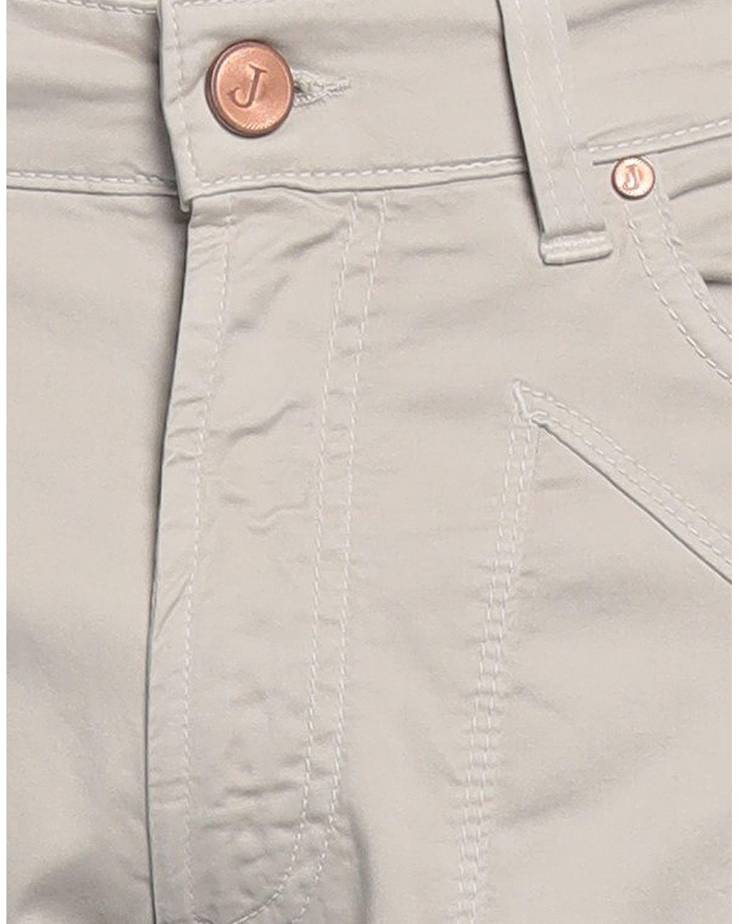 Jeckerson Gray Pants Cotton, Elastane, Polyester, Polyurethane for men