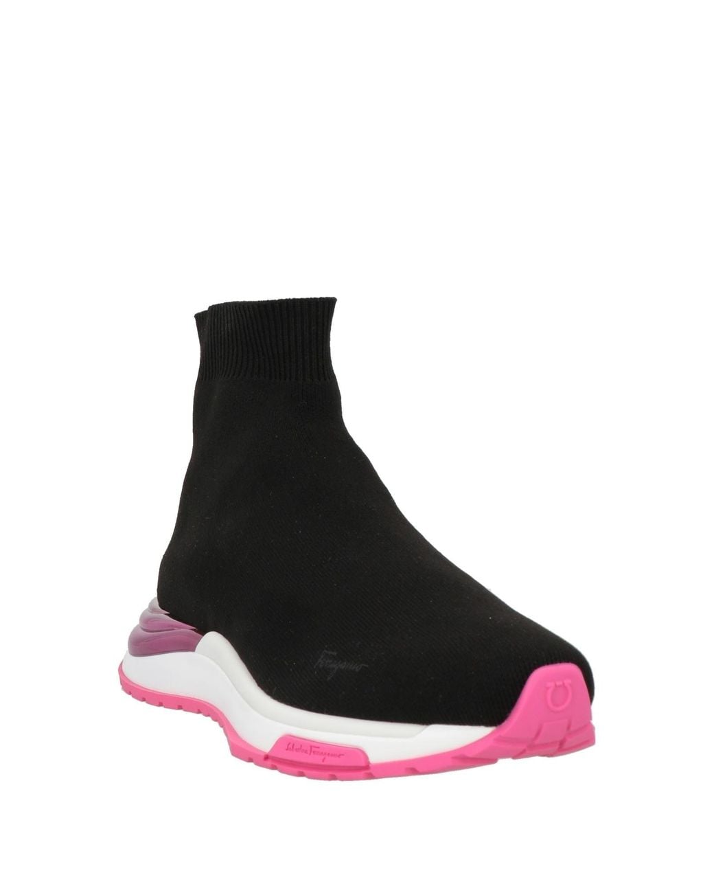 Ferragamo Black Sneakers Ninette Frau Stoff schwarz