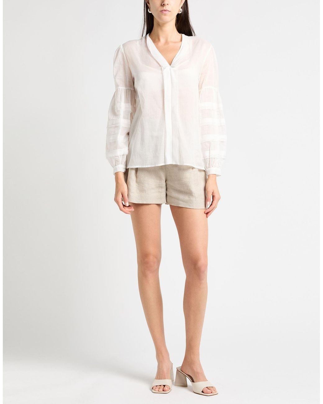 Anna Molinari White Top Cotton