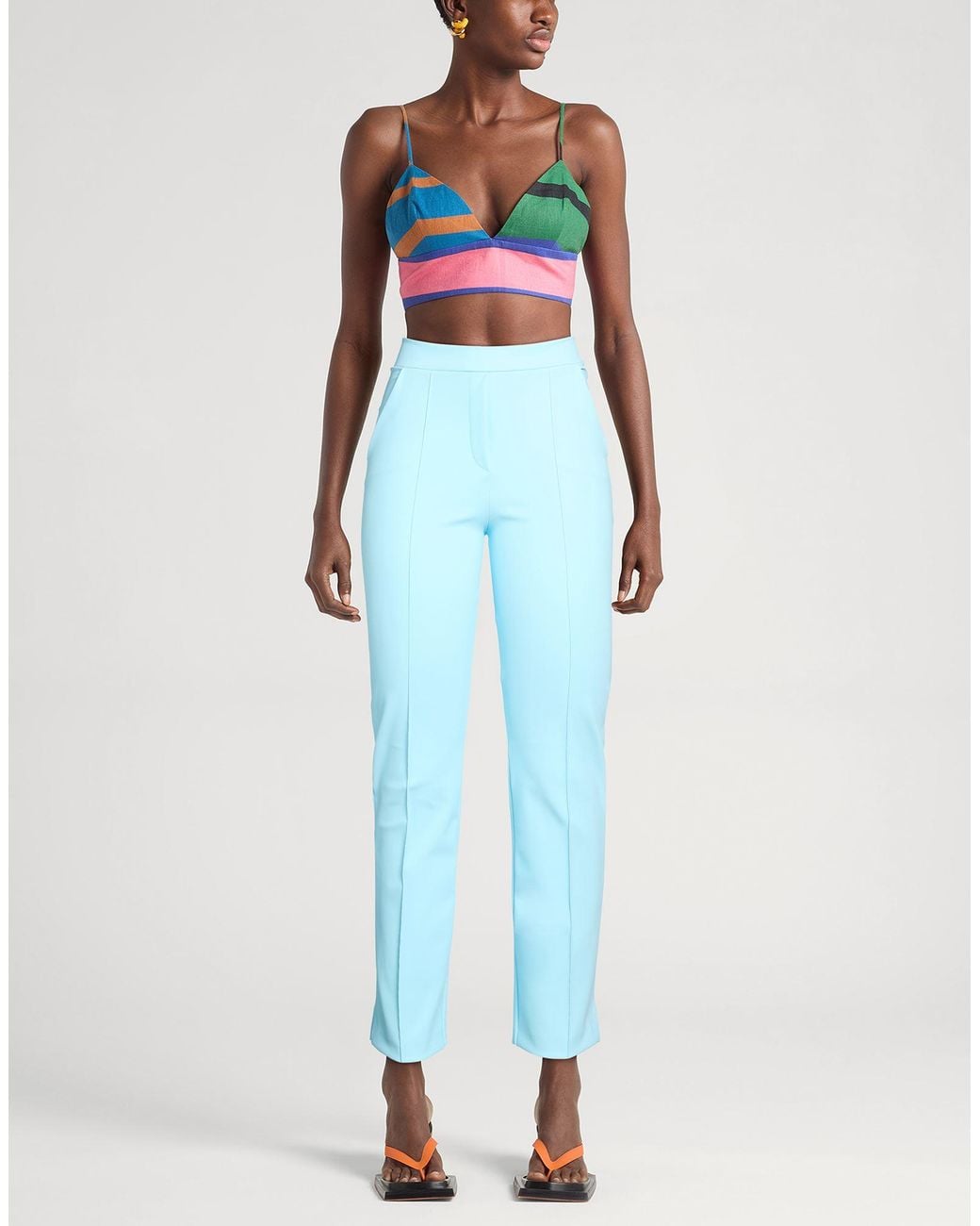 La Petite Robe Di Chiara Boni Blue Trouser