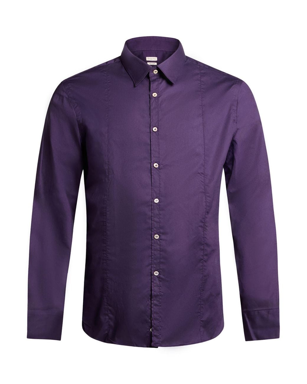 Bagutta Purple Shirt Cotton, Elastane for men