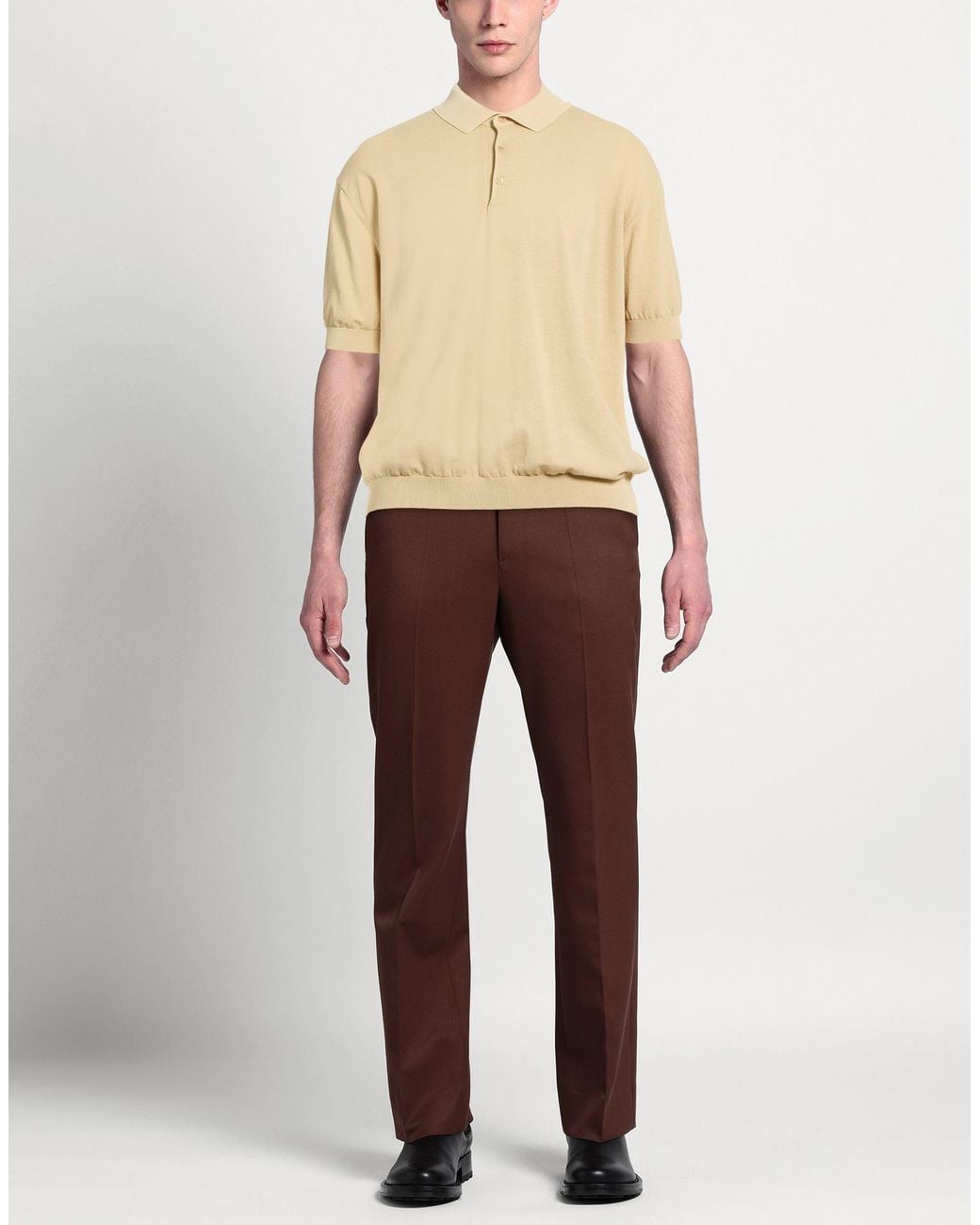 FILIPPO DE LAURENTIIS Natural Polo Shirt Cotton for men