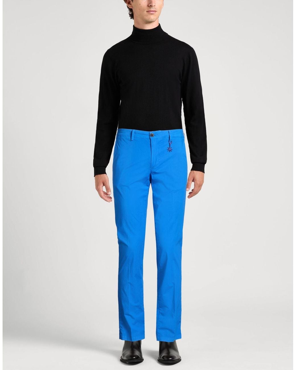 Manuel Ritz Blue Pants for men