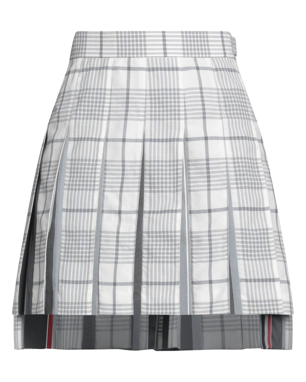 Mini-jupe Thom Browne en coloris Gray