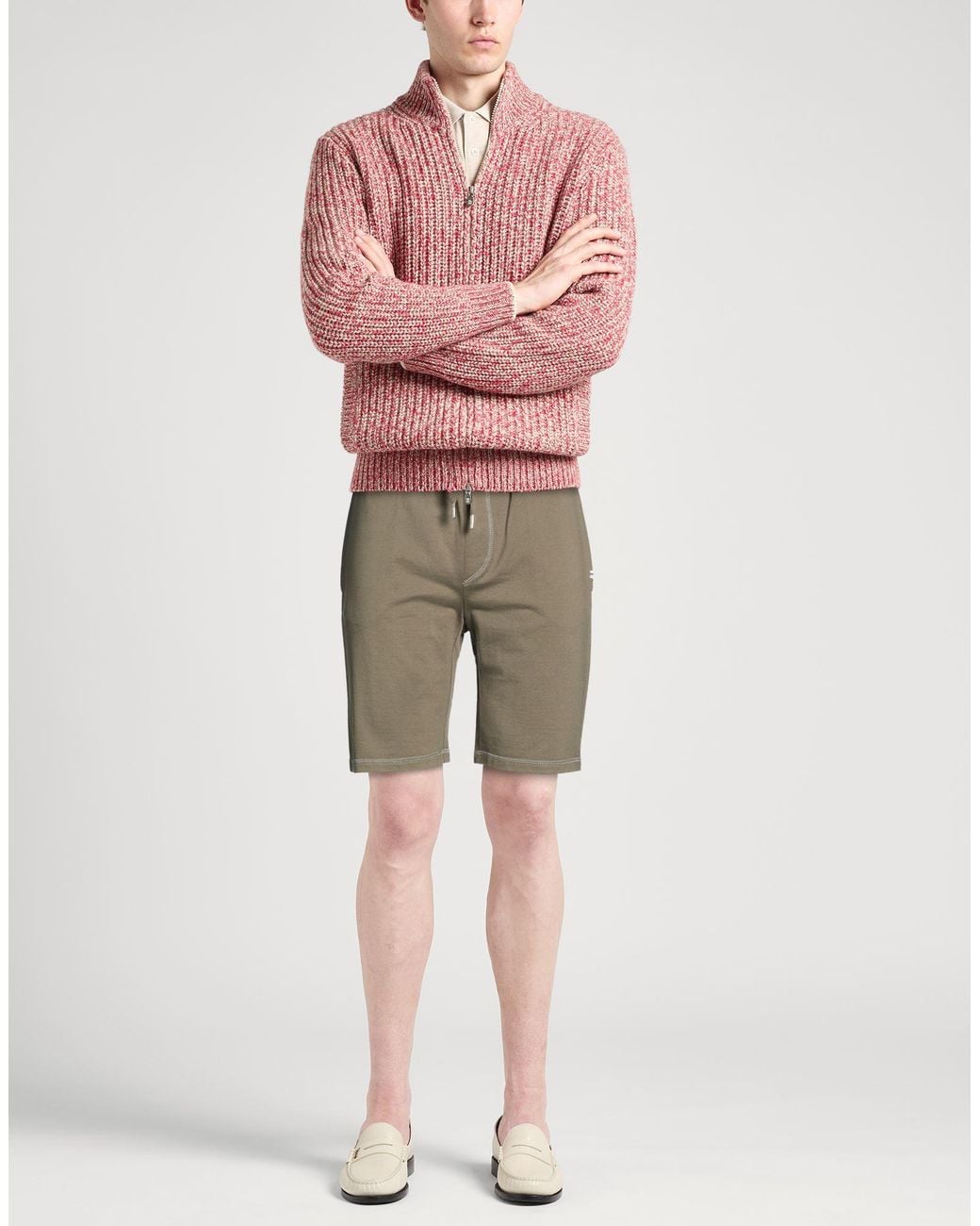 Fedeli Gray Shorts & Bermuda Shorts for men