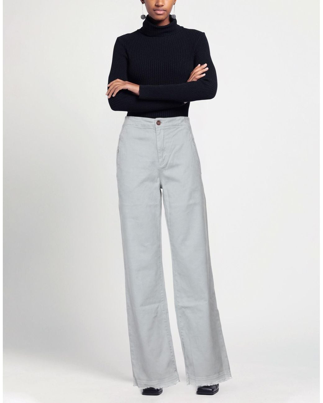 European Culture Gray Trouser