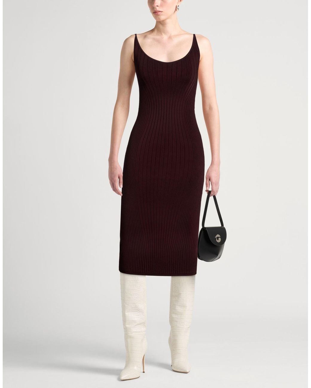 Mugler Red Midi Dresses