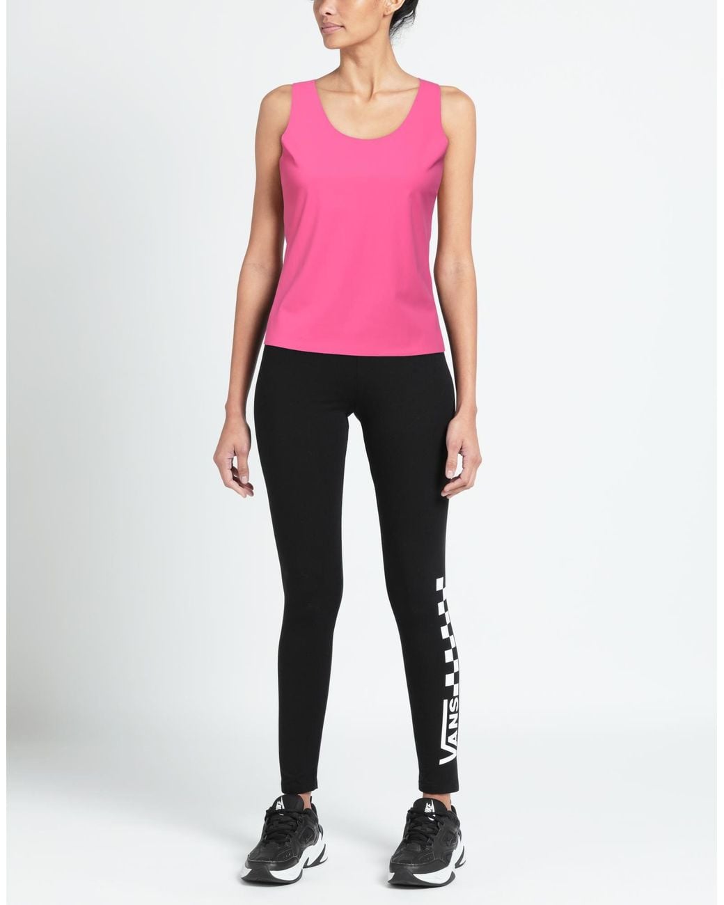 VIRNA DRÒ® Pink Fuchsia Tank Top Polyamide, Elastane