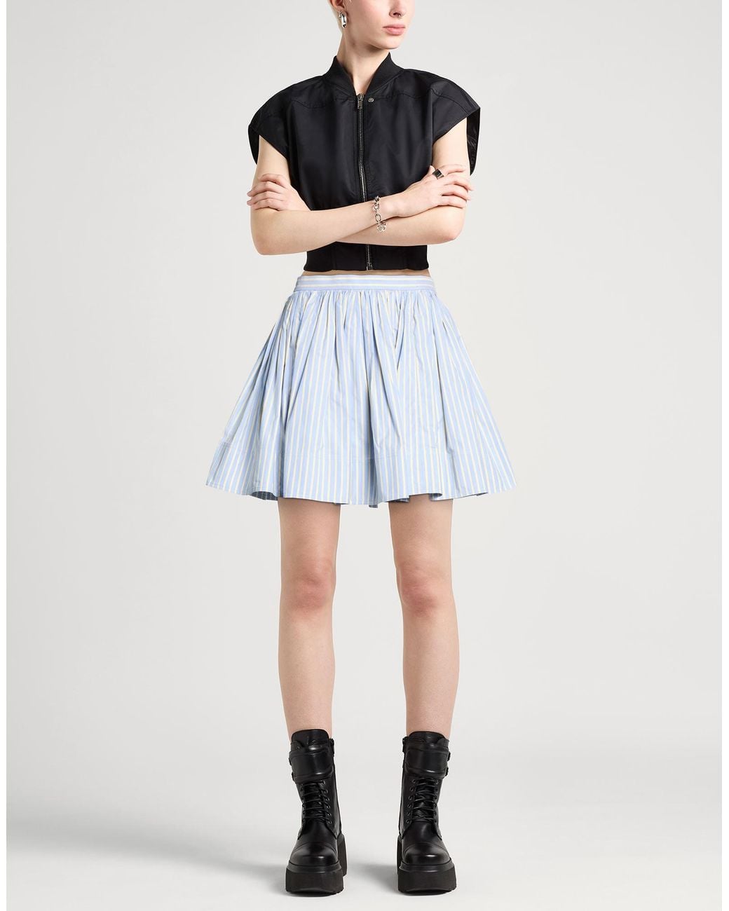 Mini-Jupe Rabanne en coloris Blue
