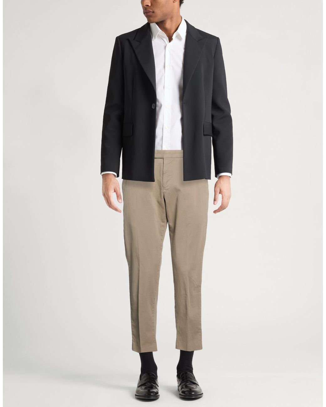 PT Torino Natural Khaki Pants Cotton, Elastane for men
