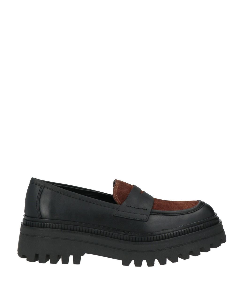 Elvio Zanon Black Loafers Leather