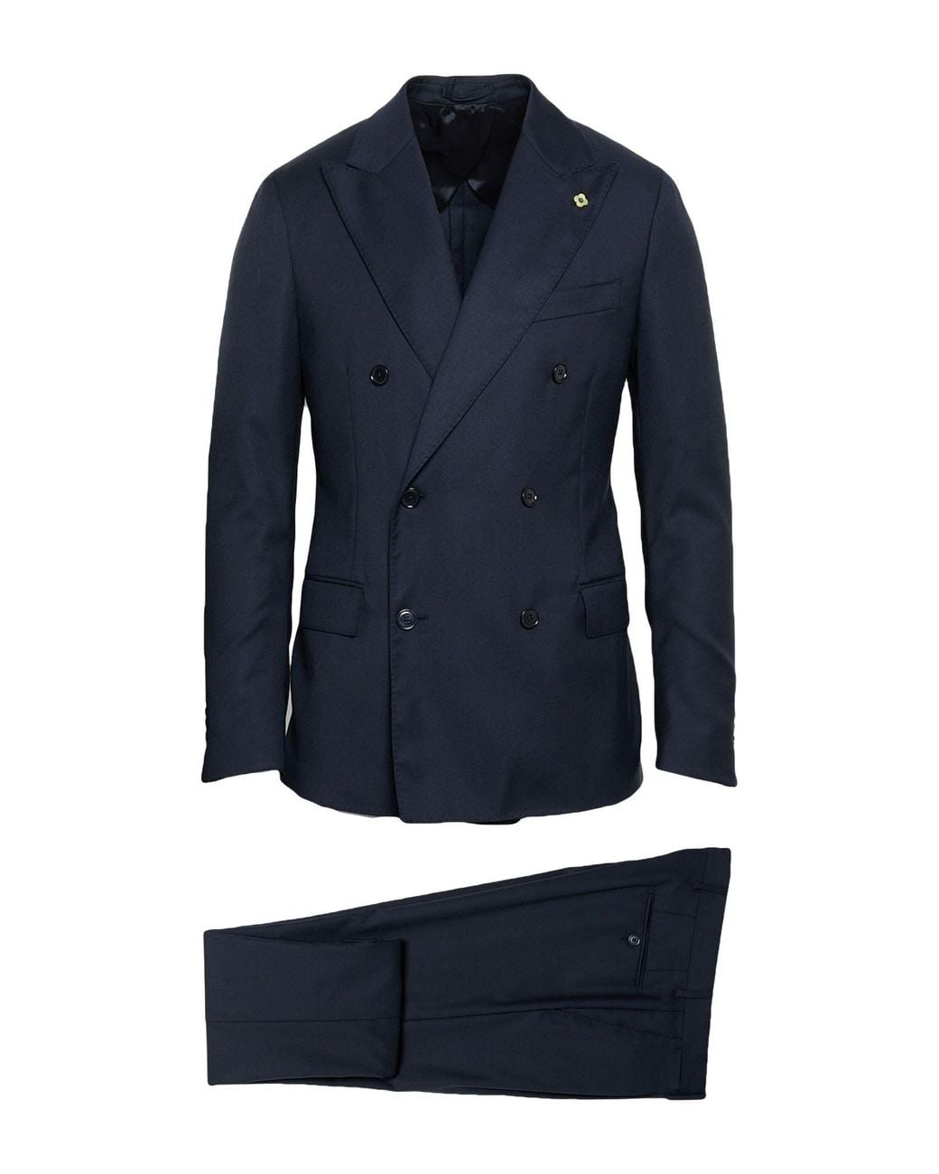 Lardini Blue Midnight Suit Wool for men