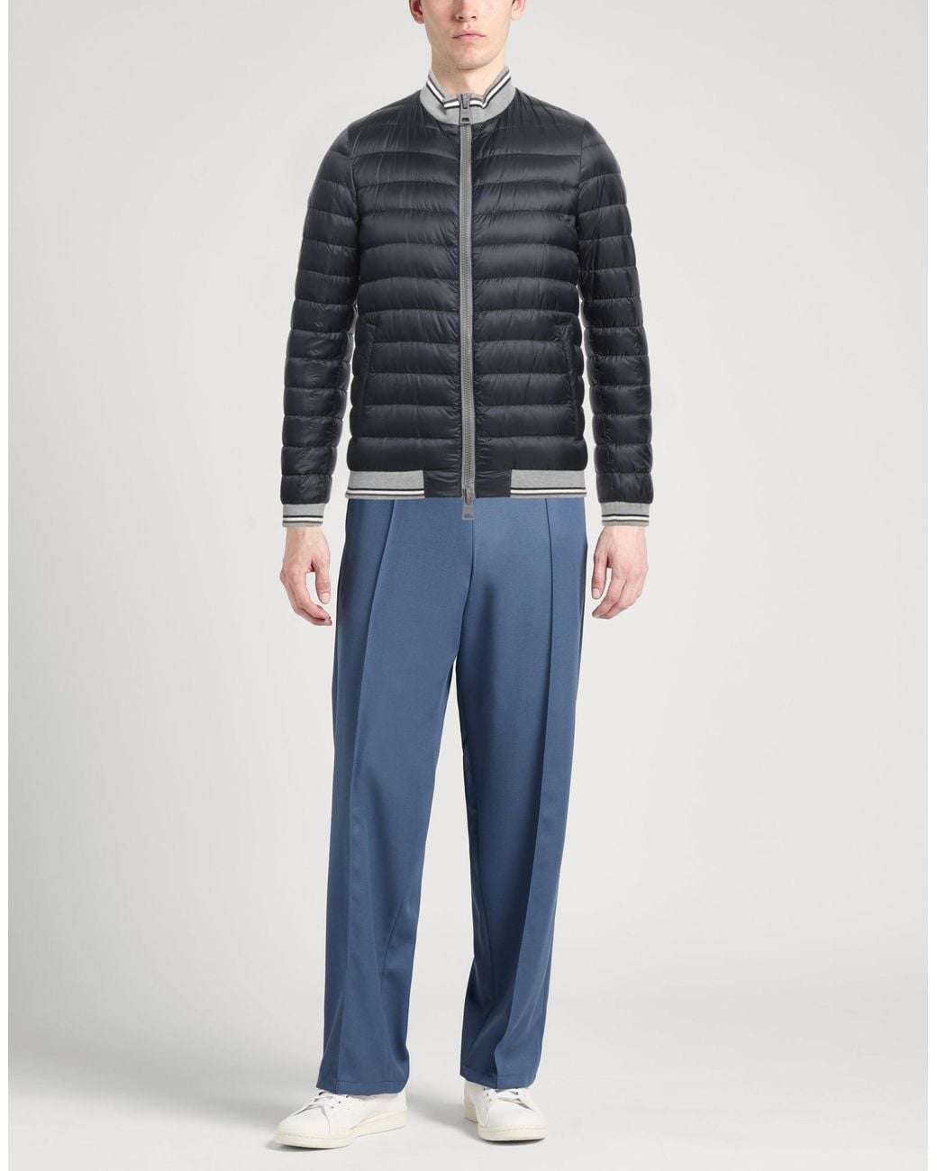 Herno Blue Globe Puffer Polyamide, Cotton for men