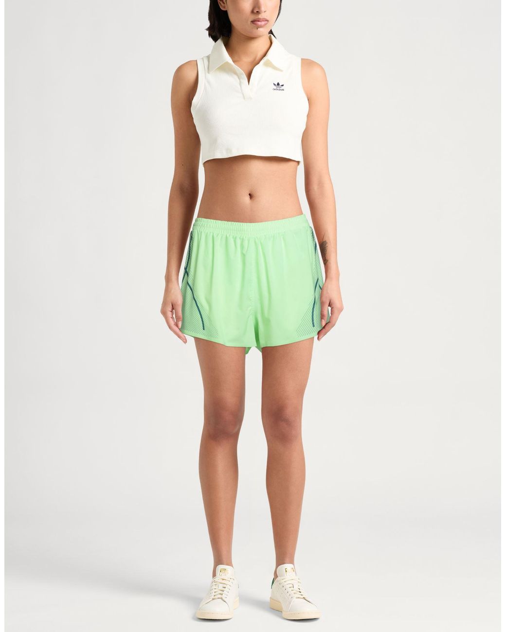 Adidas By Stella McCartney Green Shorts & Bermuda Shorts
