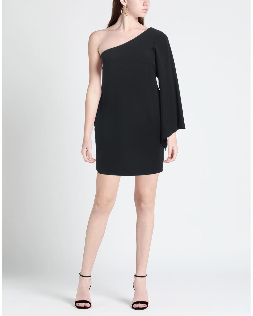 LE SARTE DEL SOLE Blue Mini Dress Polyester, Elastane