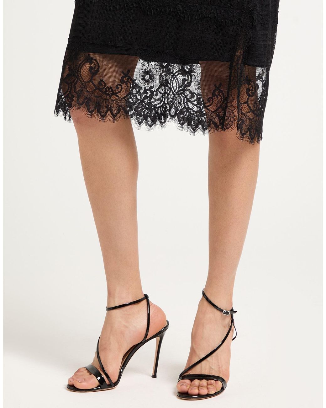 Alberta Ferretti Black Midi Skirt Polyester