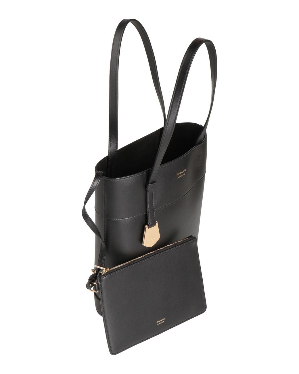 Ferragamo Black Handbag Leather