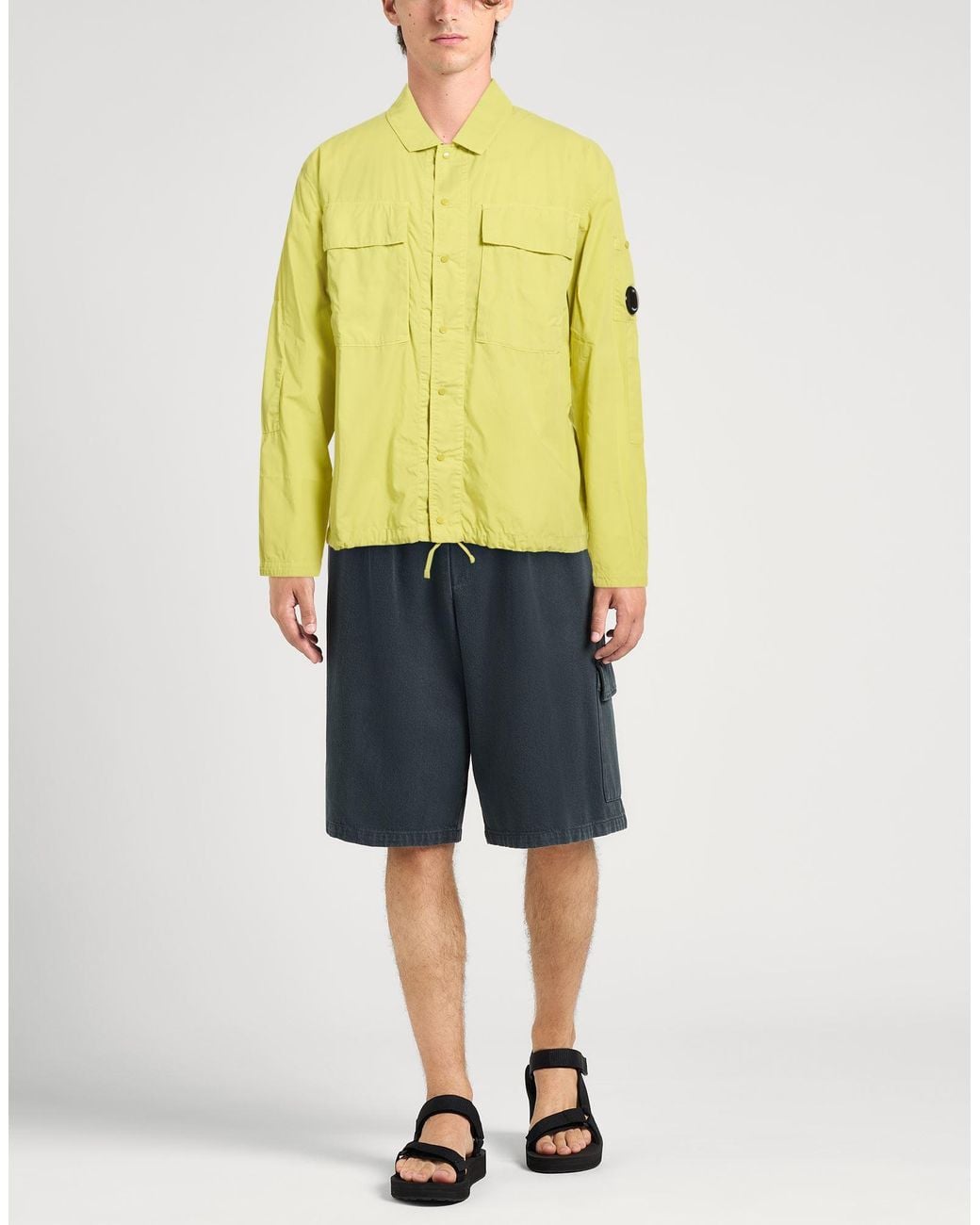 C P Company Yellow Lime Shirt Cotton for men