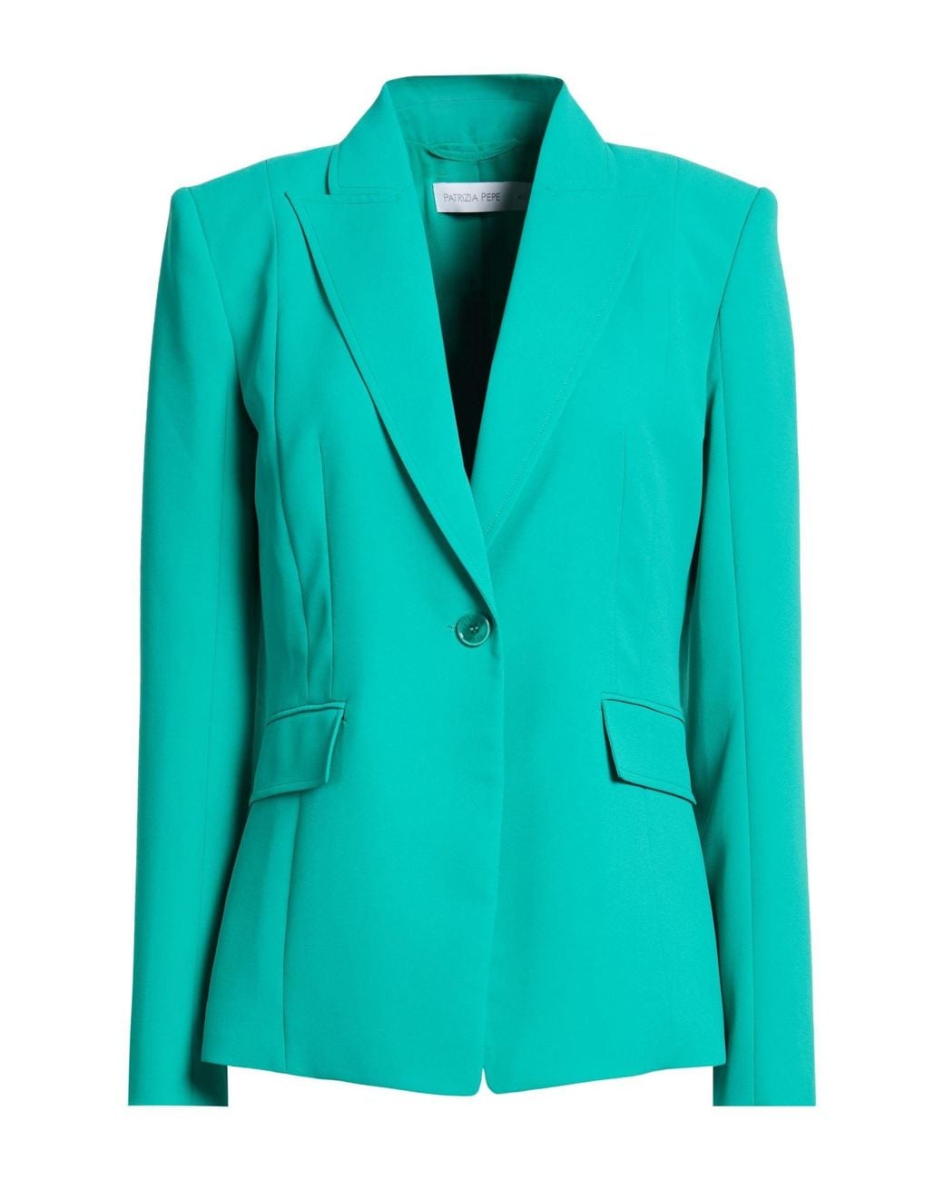 Patrizia Pepe Green Emerald Blazer Polyester