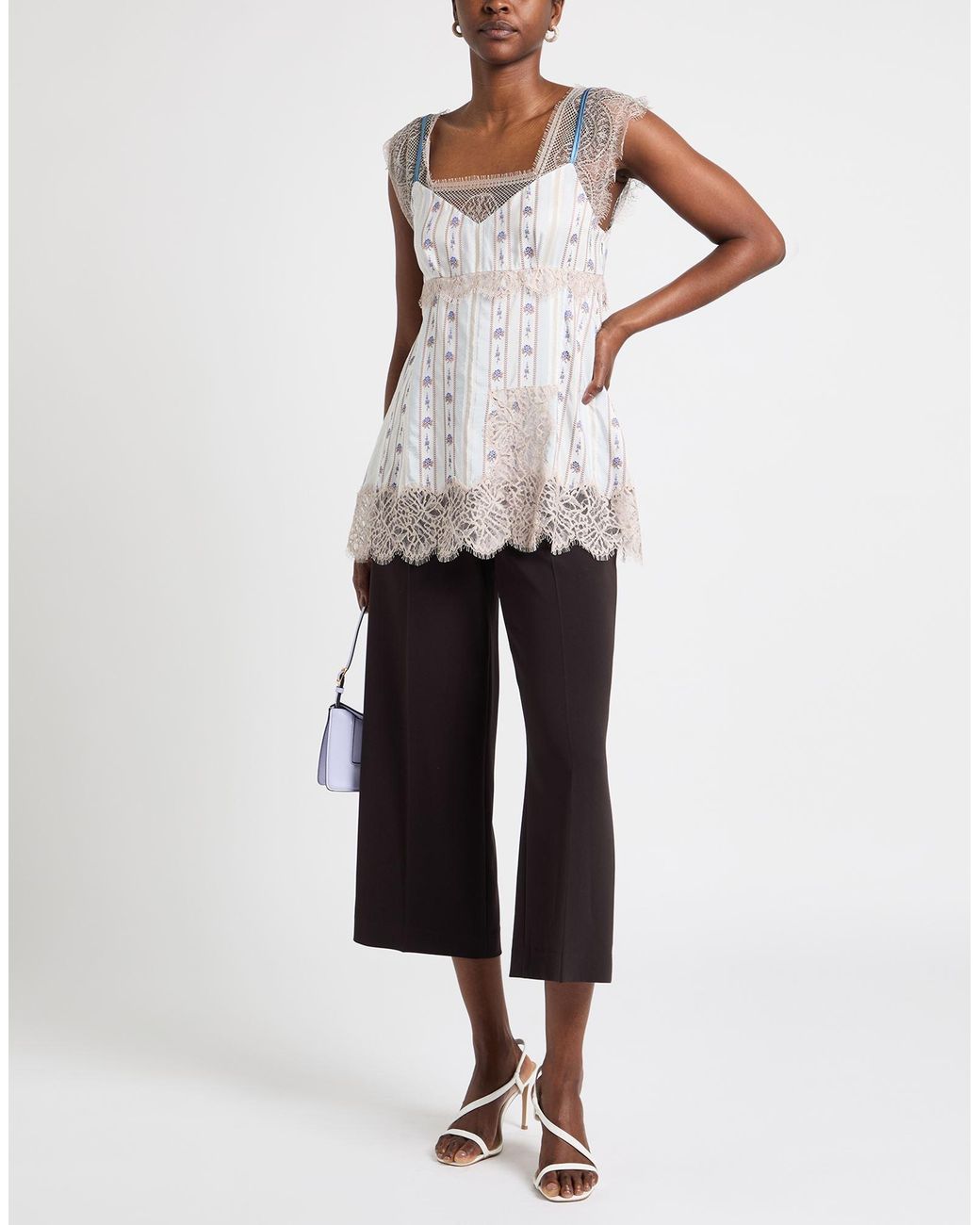 Lanvin Pink Top Silk, Polyamide, Cotton