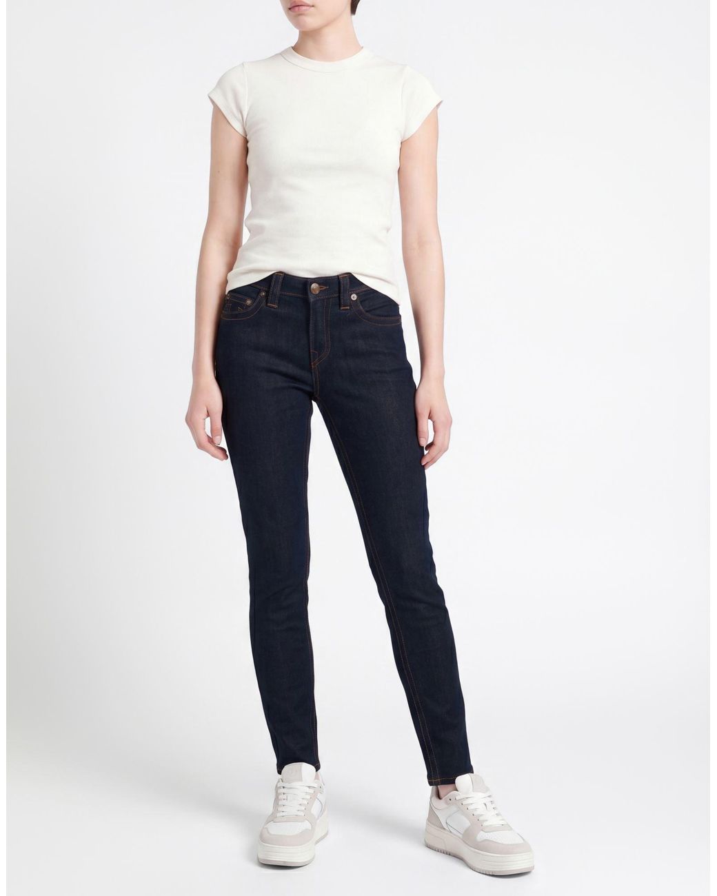 True Religion Blue Jeans Cotton, Polyester, Rayon, Elastane