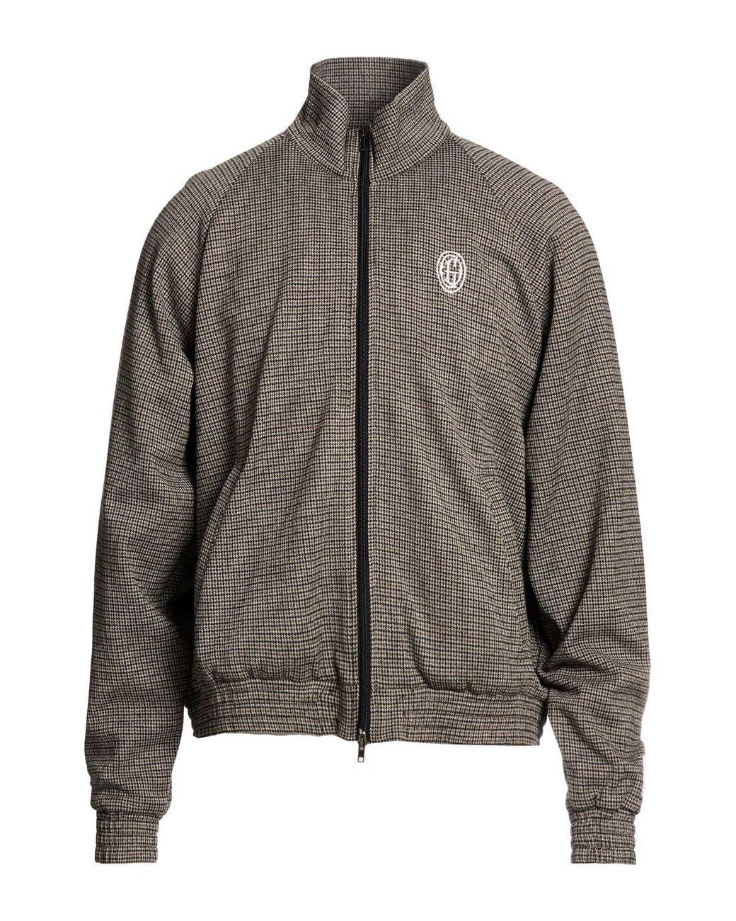 GALLERY DEPT. Gray Khaki Jacket Viscose, Virgin Wool, Polyester, Nylon, Elastane for men