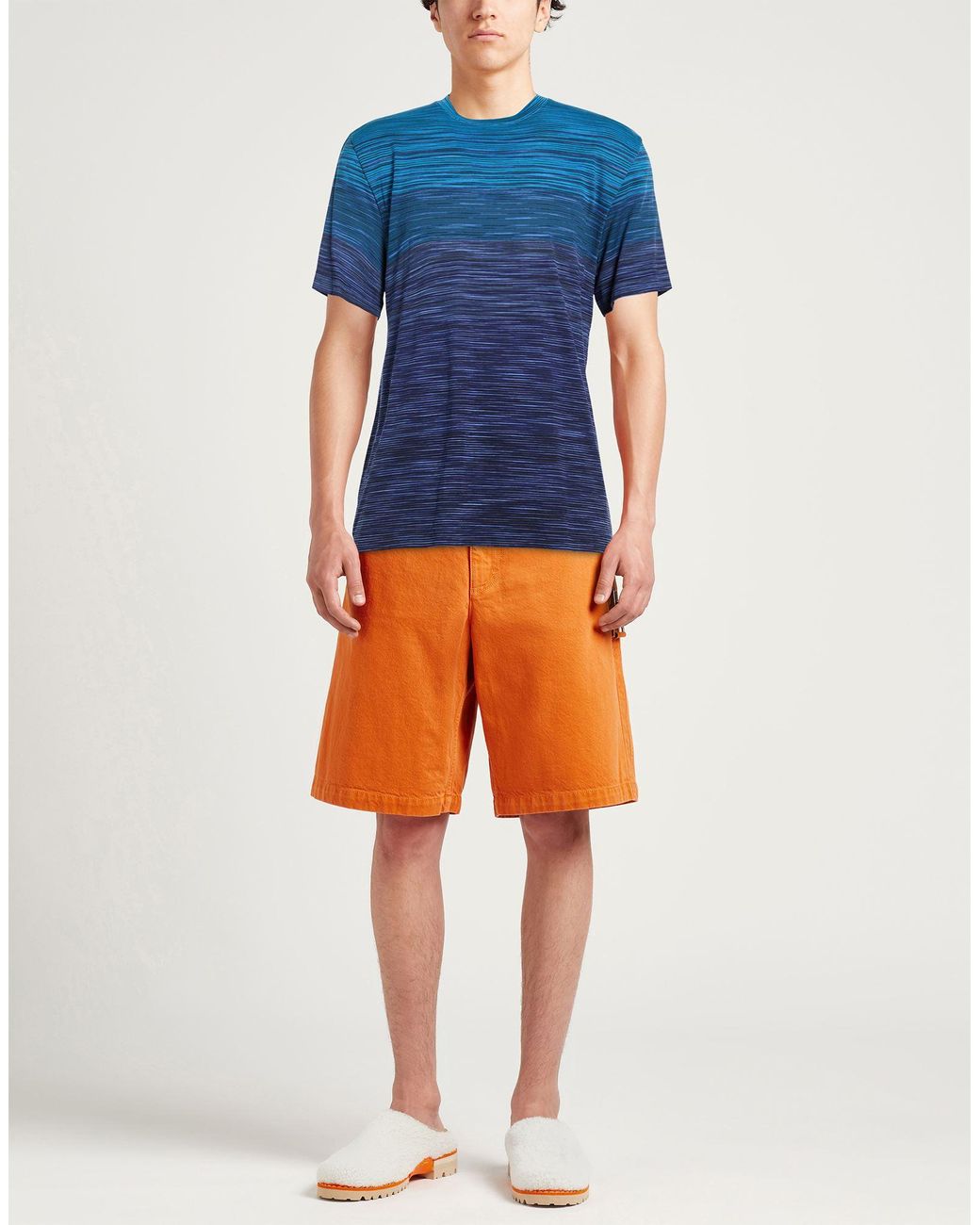 Missoni Blue T-Shirt Cotton for men