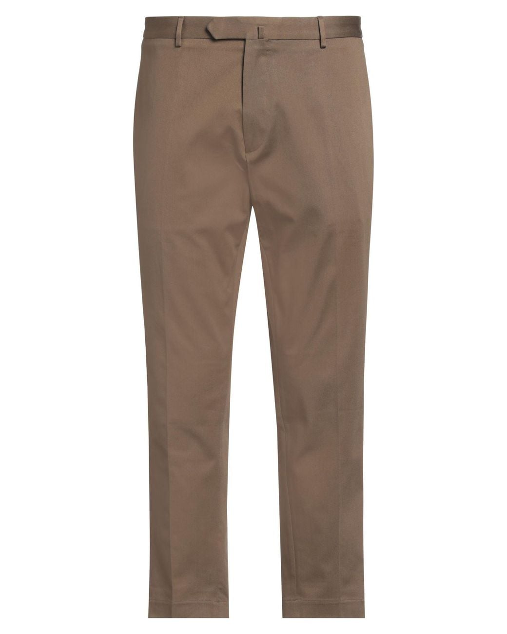 Santaniello Brown Pants Cotton, Elastane for men